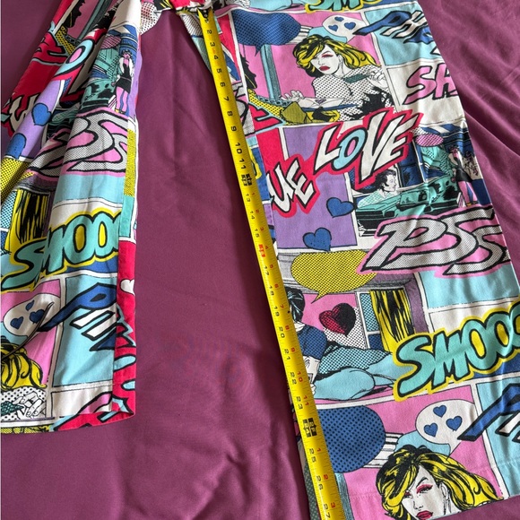 90s Y2K Victoria’s Secret Pop Art Retro Comic Book Pajama Pants Sz M - Picture 5 of 8